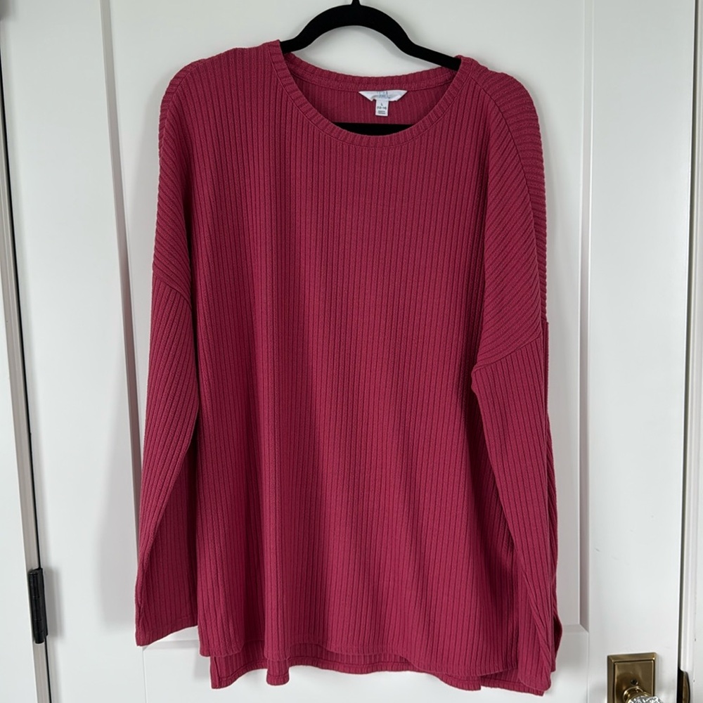 Time and True rib knit top